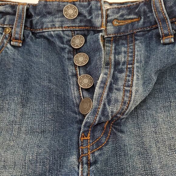 Free People High-Rise Cut Off Denim Shorts - Picture 8 of 9